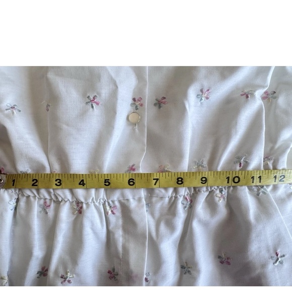 Vintage 90s Desiree Prairie Boho Cottage Core Lace Embroidered Jumpsuit Romper - Picture 11 of 16